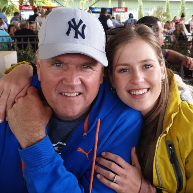 Johann Swart with his daughter